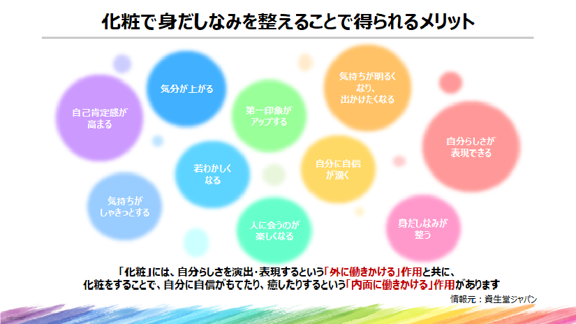 化粧で、身だしなみを整えることで得られるメリット